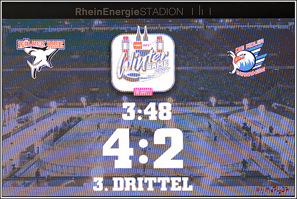 PENNY DEL WINTER GAME;  Kölner Haie - Adler Mannheim; Köln, 03.12.2022